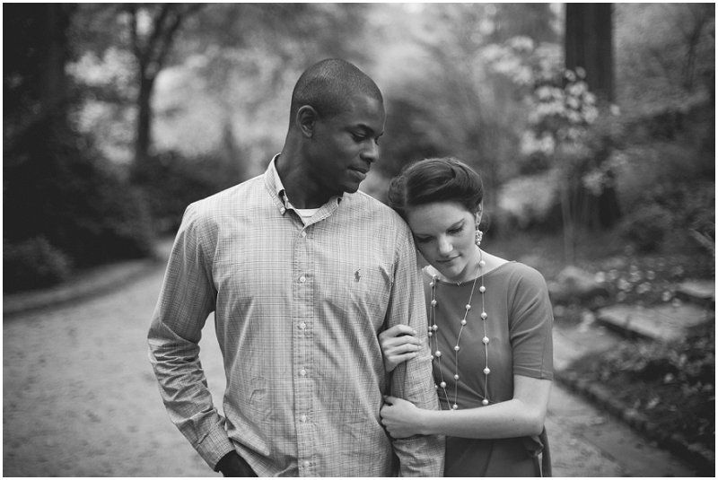 THe look of love at the duke gardens engagement session