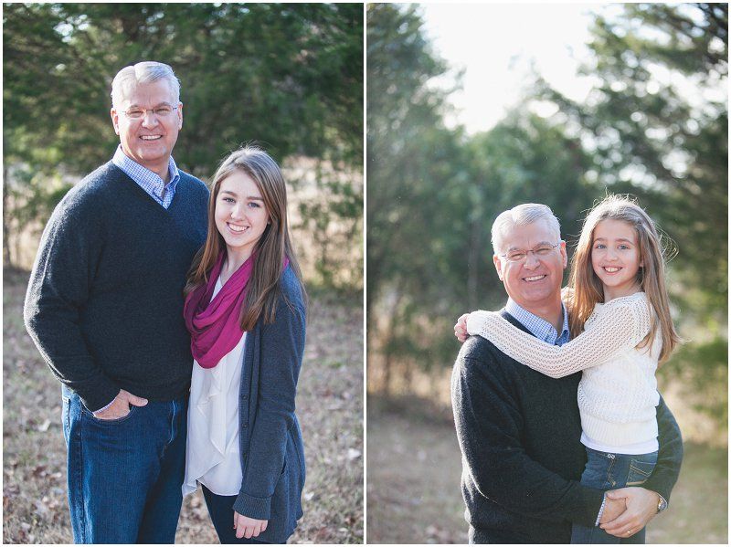 the dad and his girls during the Charlotte north carolina fall family photography session