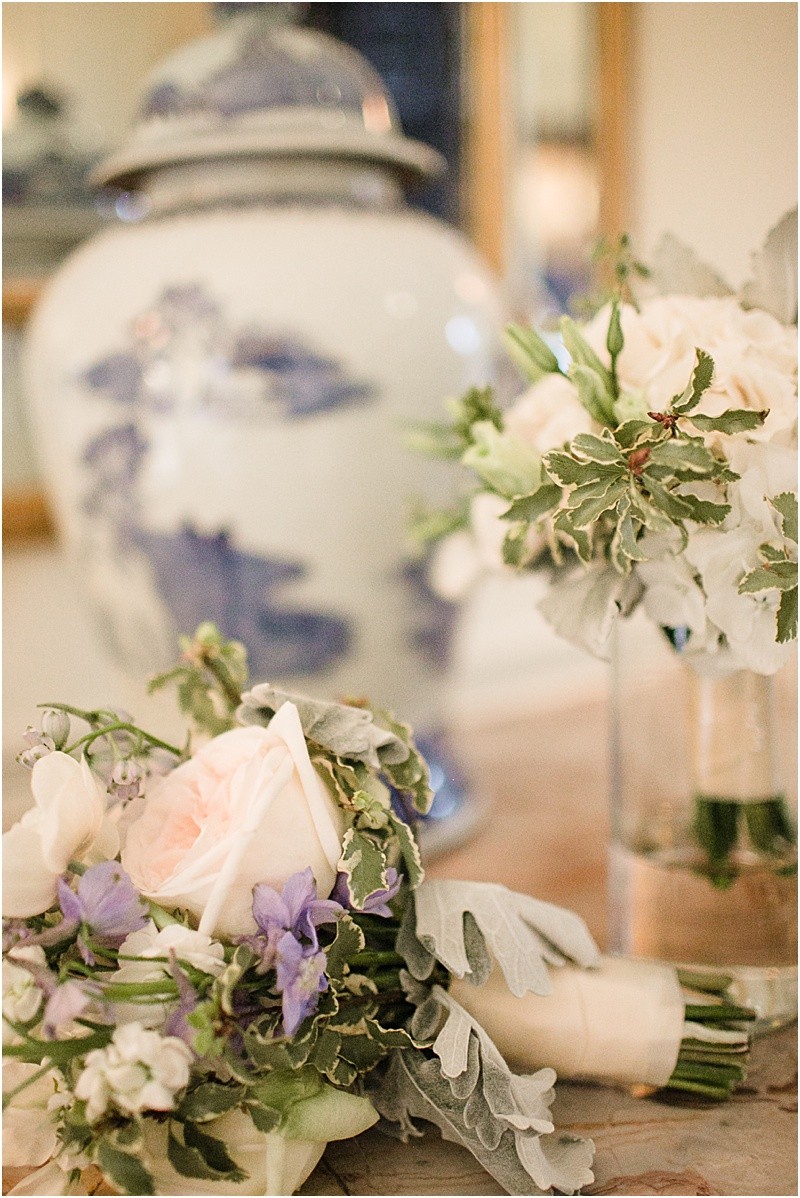 Flowers and Vases at the charlotte duke mansion wedding reception