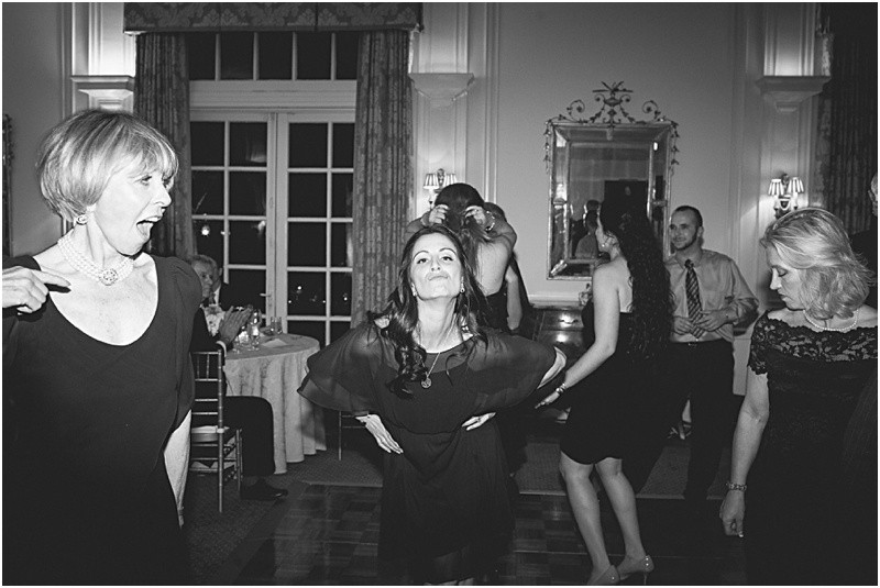 Striking a pose and dancing at the charlotte duke mansion wedding reception