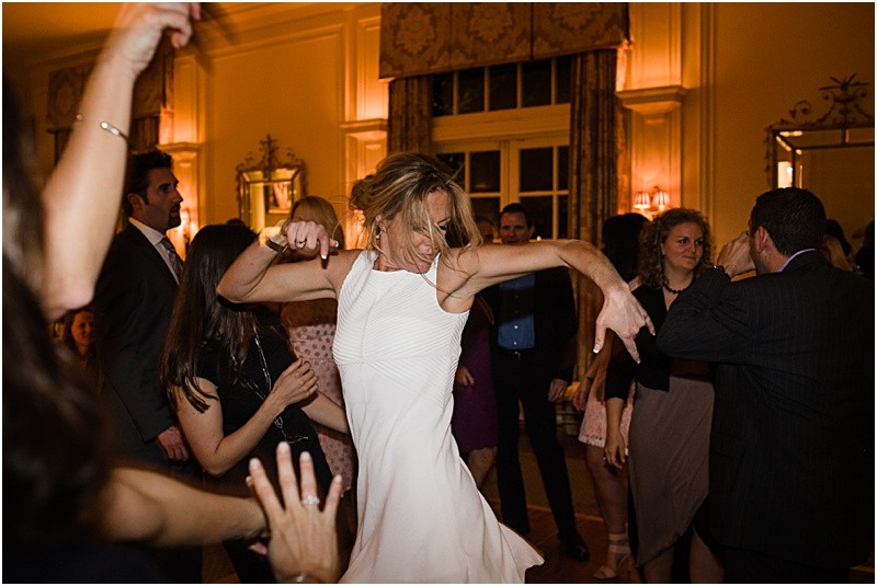 Dancing at at the charlotte duke mansion wedding reception
