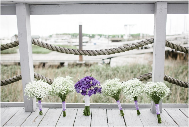 Flowers on the dock