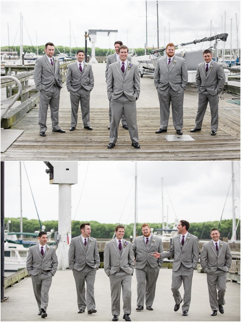 The Guys at the Charleston Yacht Club during a destination wedding in Charleston South Carolina near the ocean