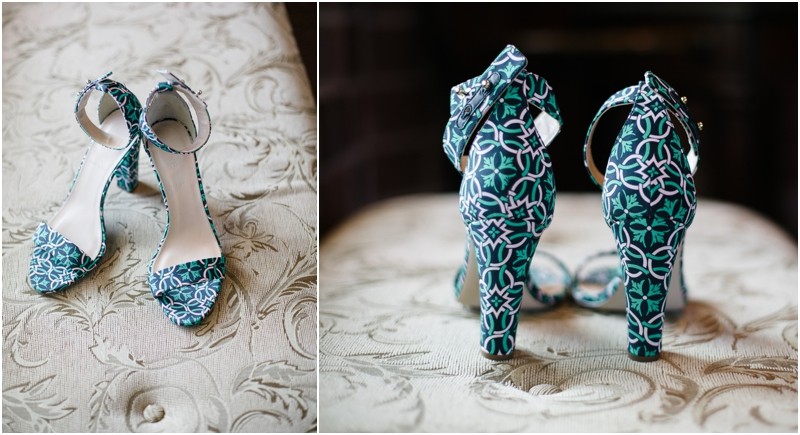 Turquoise Jcrew shoes at the NC old monroe armory wedding in monroe north carolina