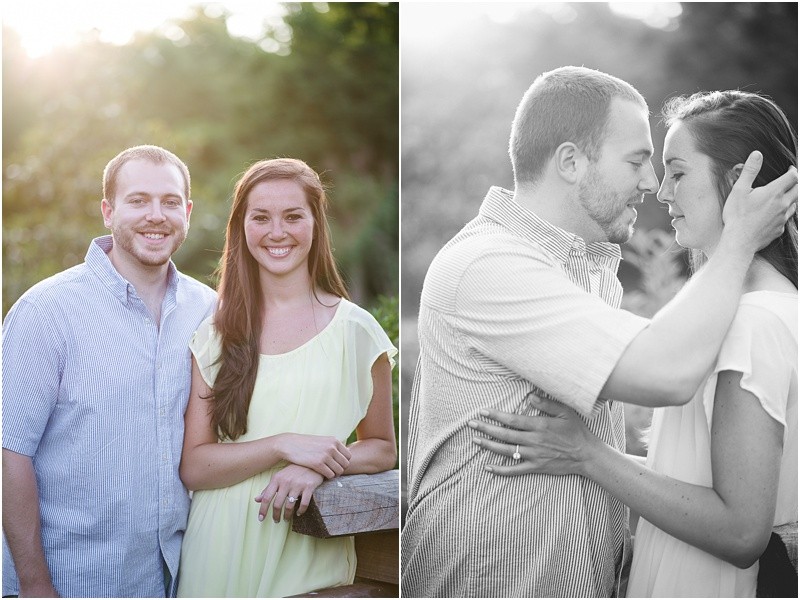 love is in the air during the engagement session at burr mill park and the greensboro bicentennial gardens