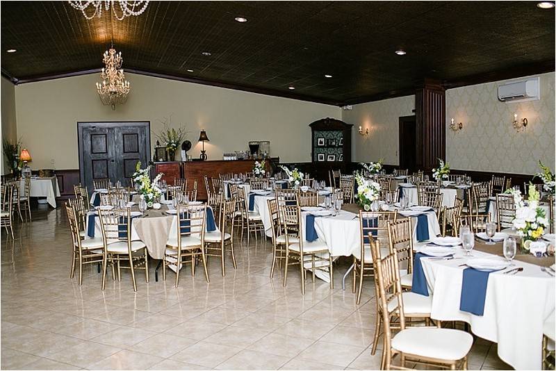 The details and the room during the vineyard wedding at the Hinnant Family Vineyard in Pine Level Nc near Raleigh