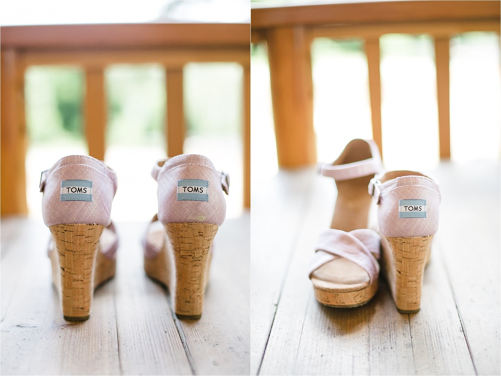 Toms Wedges at Caroline and Evans mountain wedding at yesterday spaces in asheville leicester north caroline