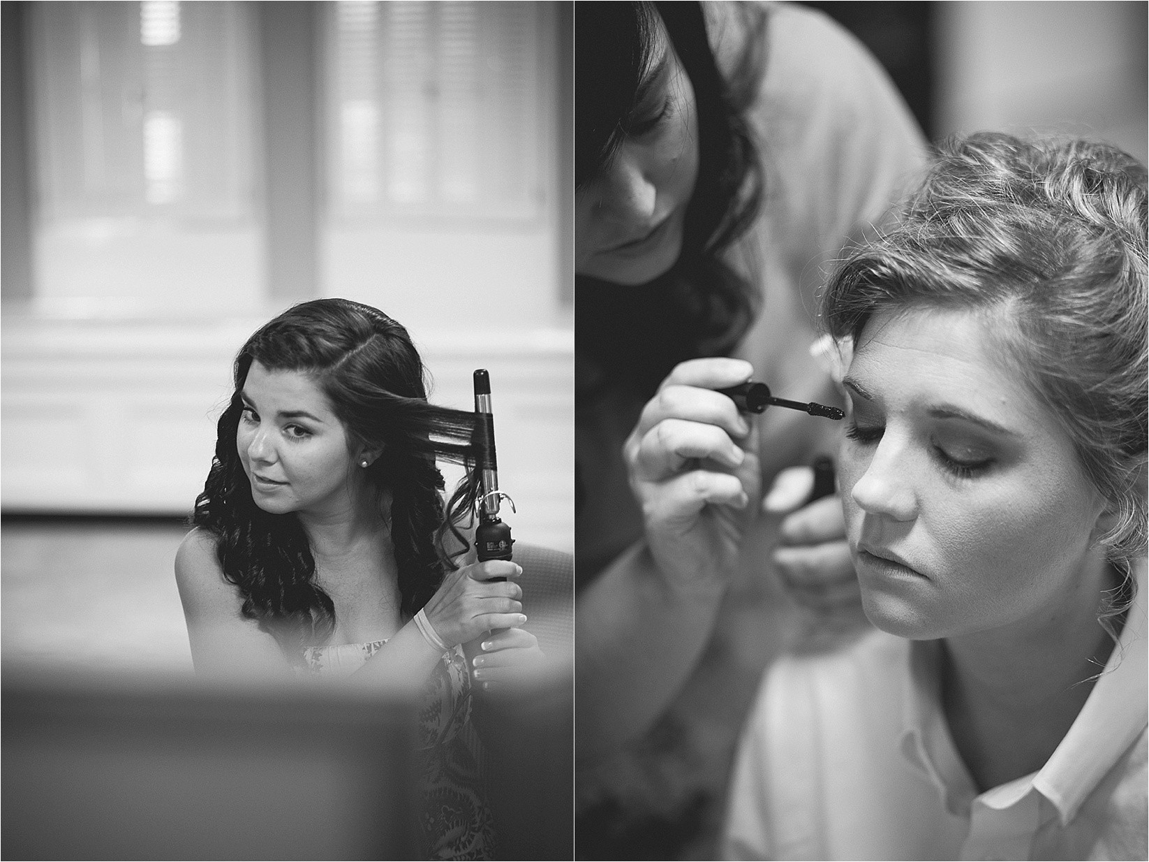 make up at the davidson college chapel wedding in Davidson north Carolina and the Charles mack citizen center wedding and reception