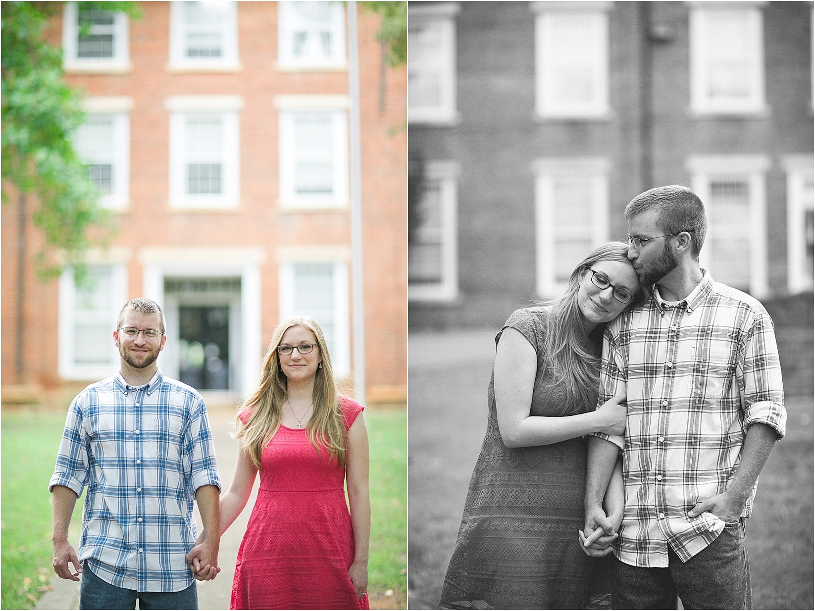 The old house during Andria & Matts Mount Pleasant engagement session in downtown mount pleasant nc