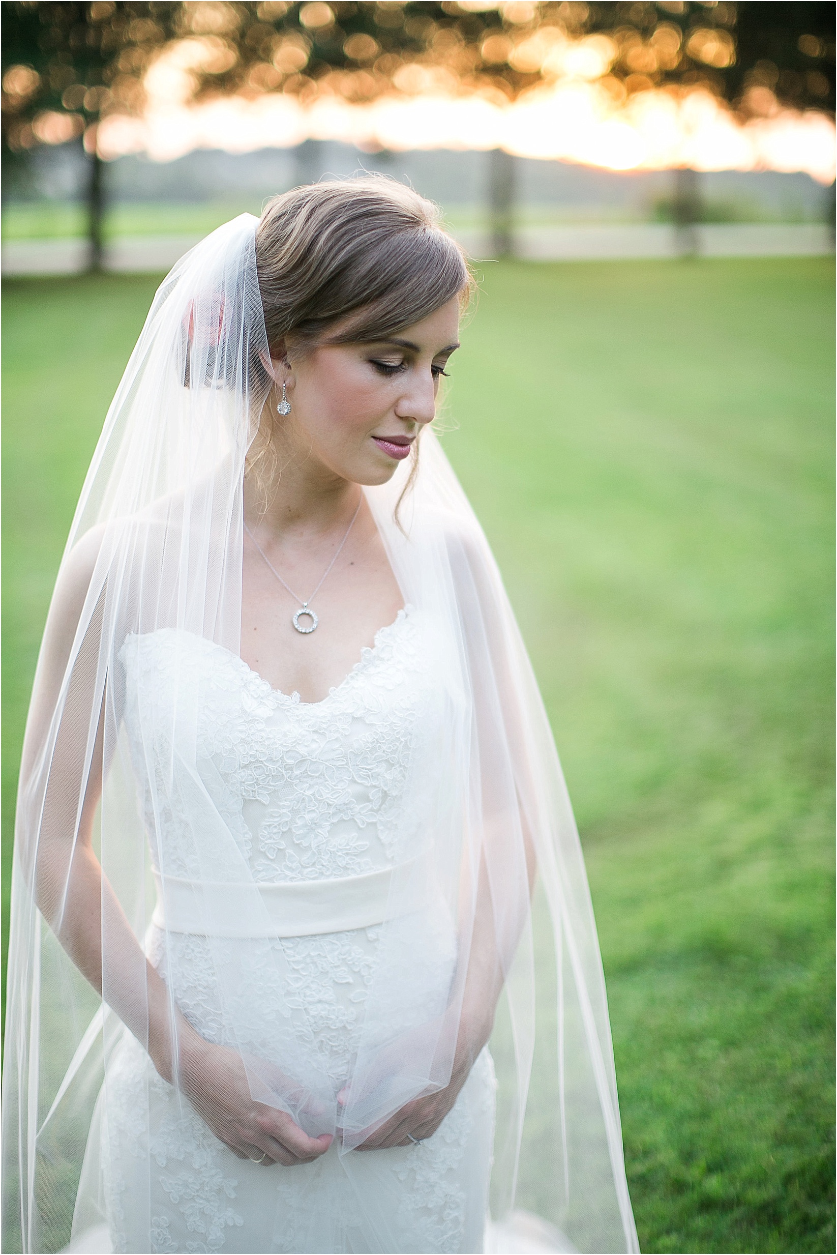 pure look with the veil during anna's beaver dam bridal session in davidson north carolina nc