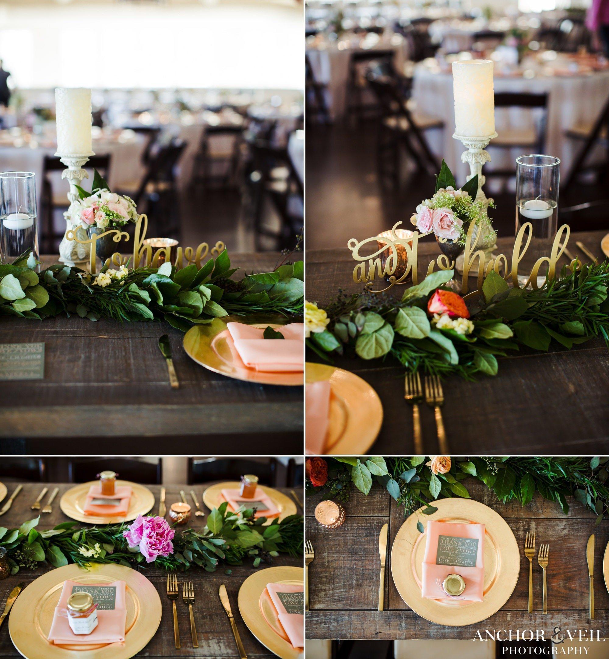 green florals and roses on tables at the alhambra hall in charleston