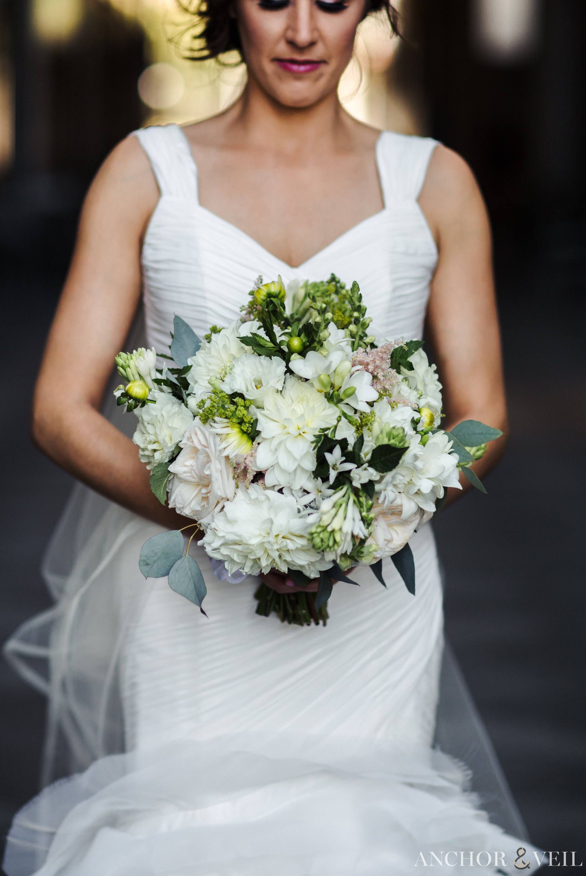 bride with the florals from Lily Greenthumbs