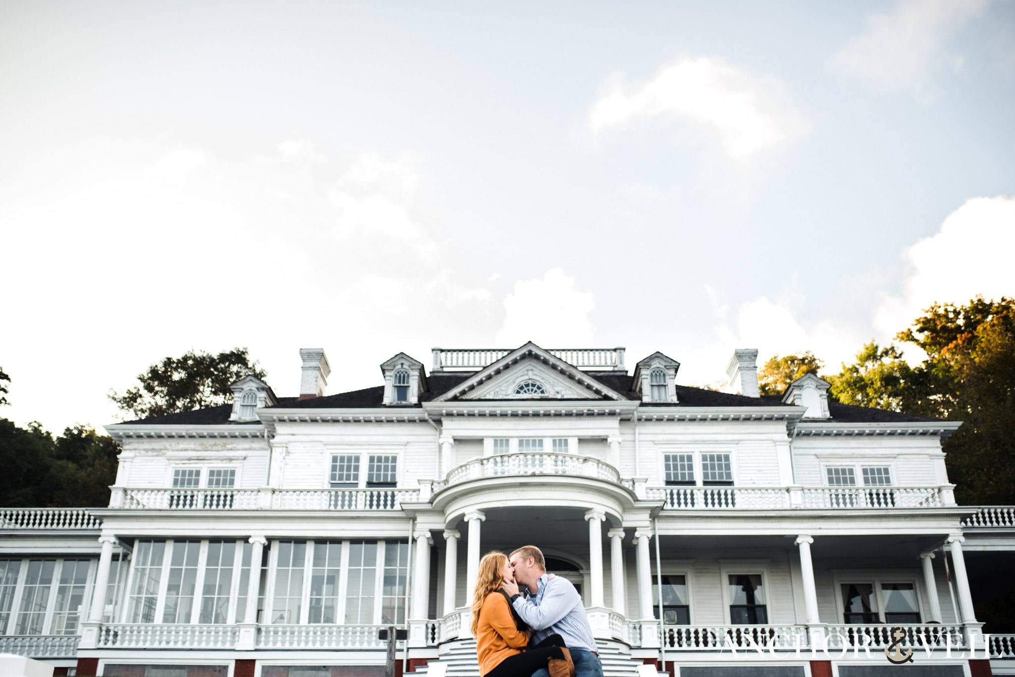 Moses Cone Manor during the Boone Blue Ridge Parkway Engagement Session