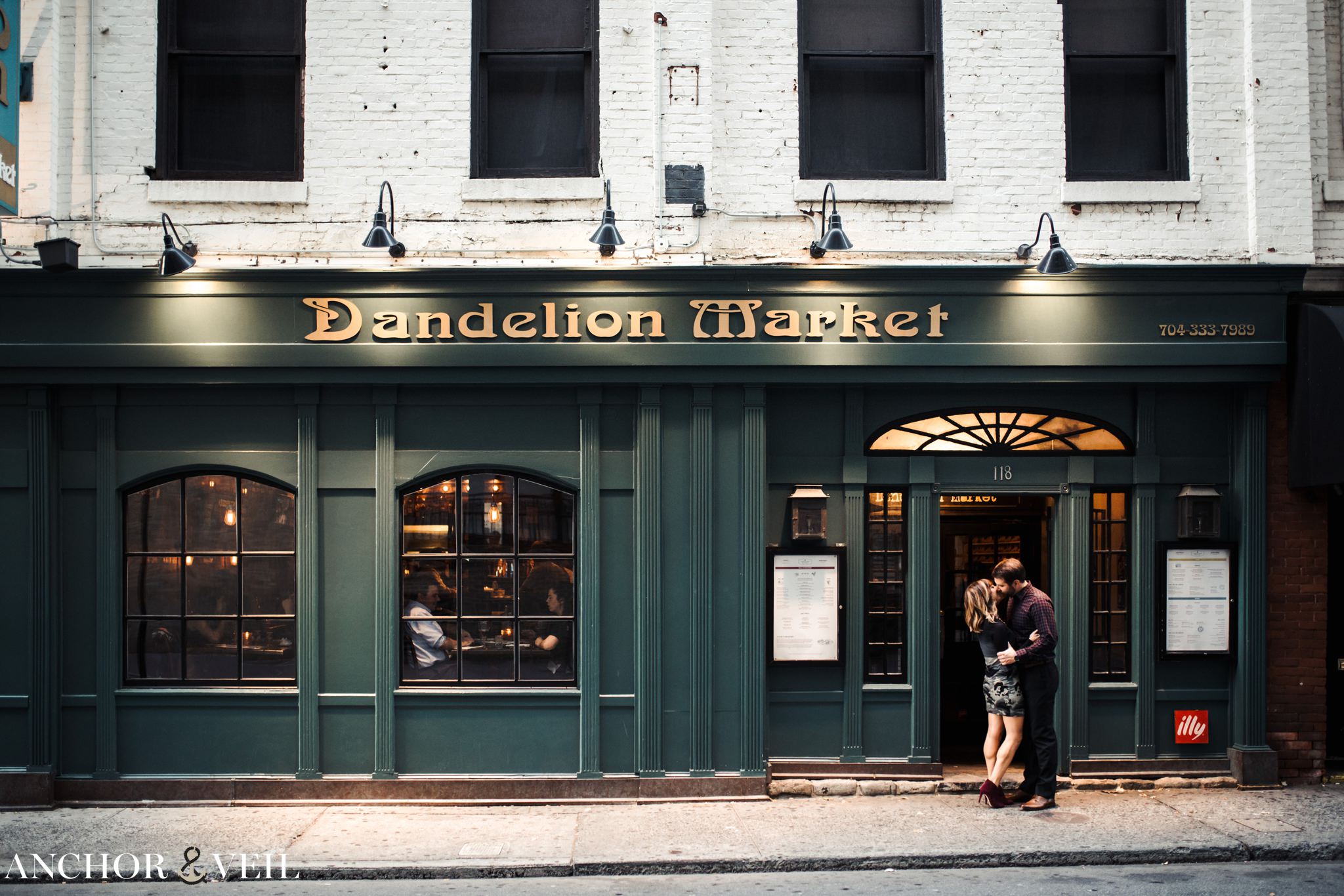 Dandelion market during the during the Uptown Charlotte Engagement Session