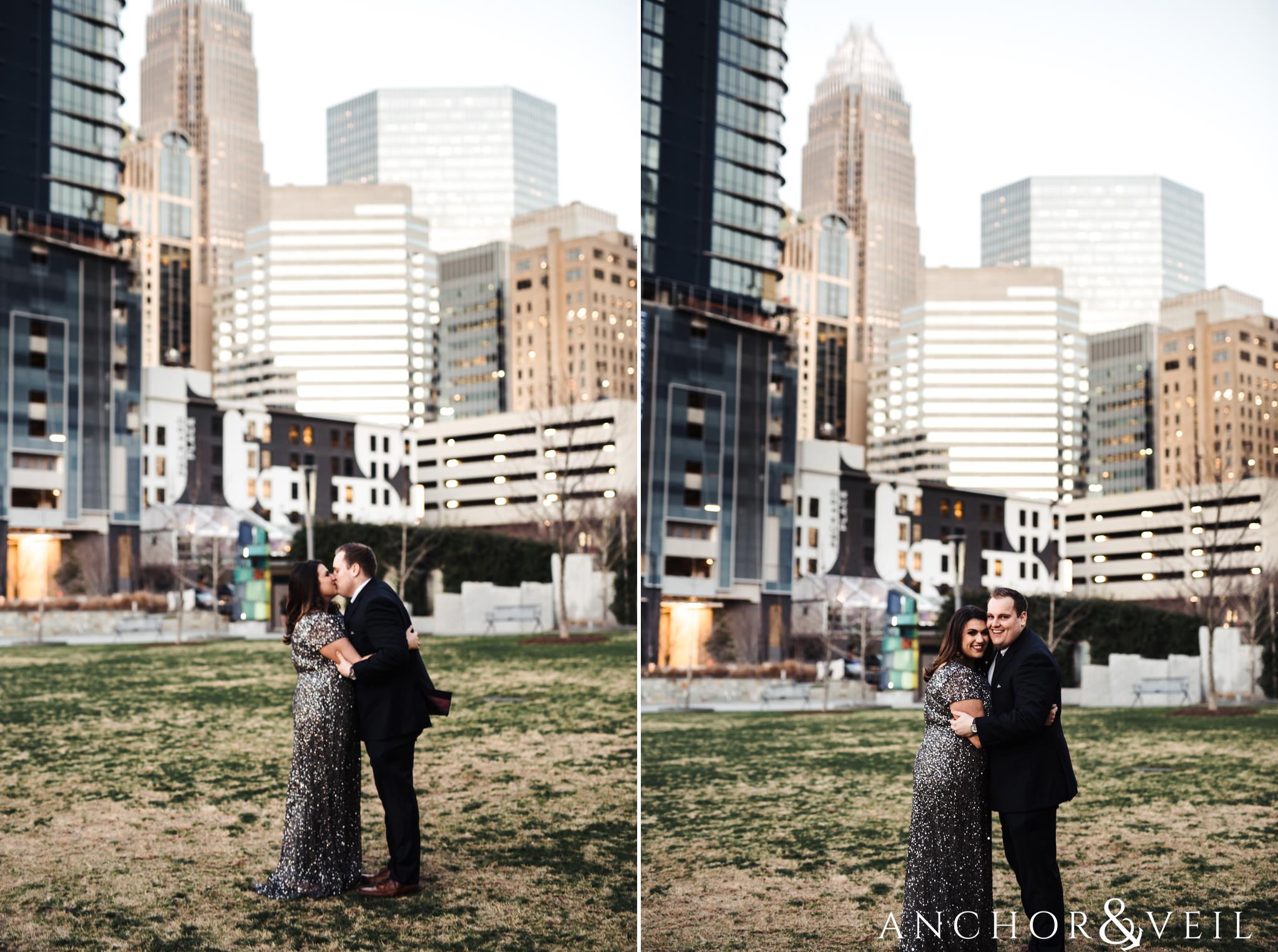romeare beardon park during their southend charlotte engagement session