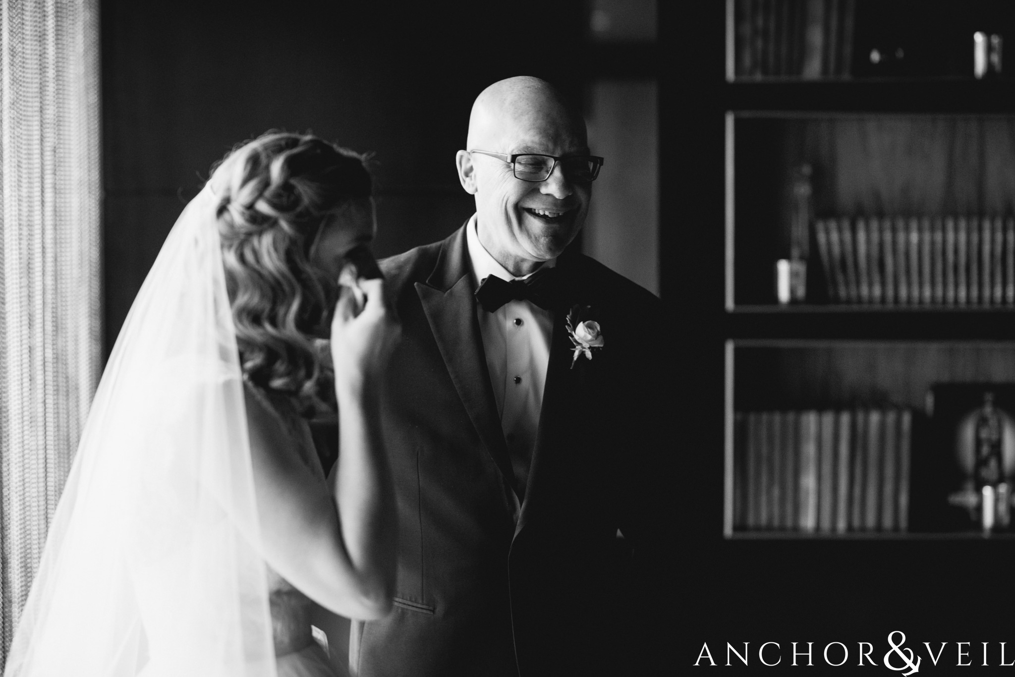 crying during their ritz Carlton wedding in Uptown Charlotte NC