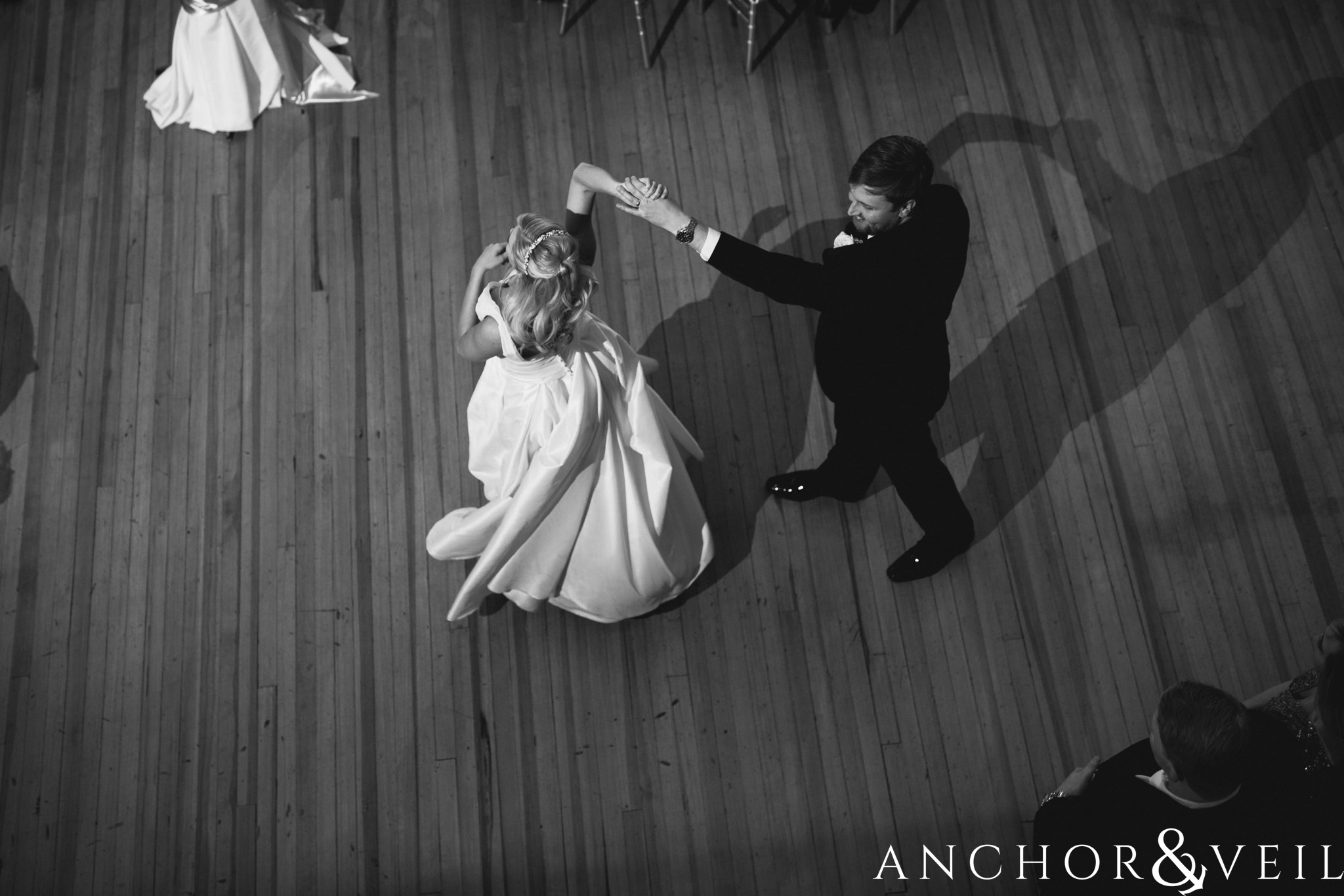 first dance during their Alabama Museum of Natural History Wedding