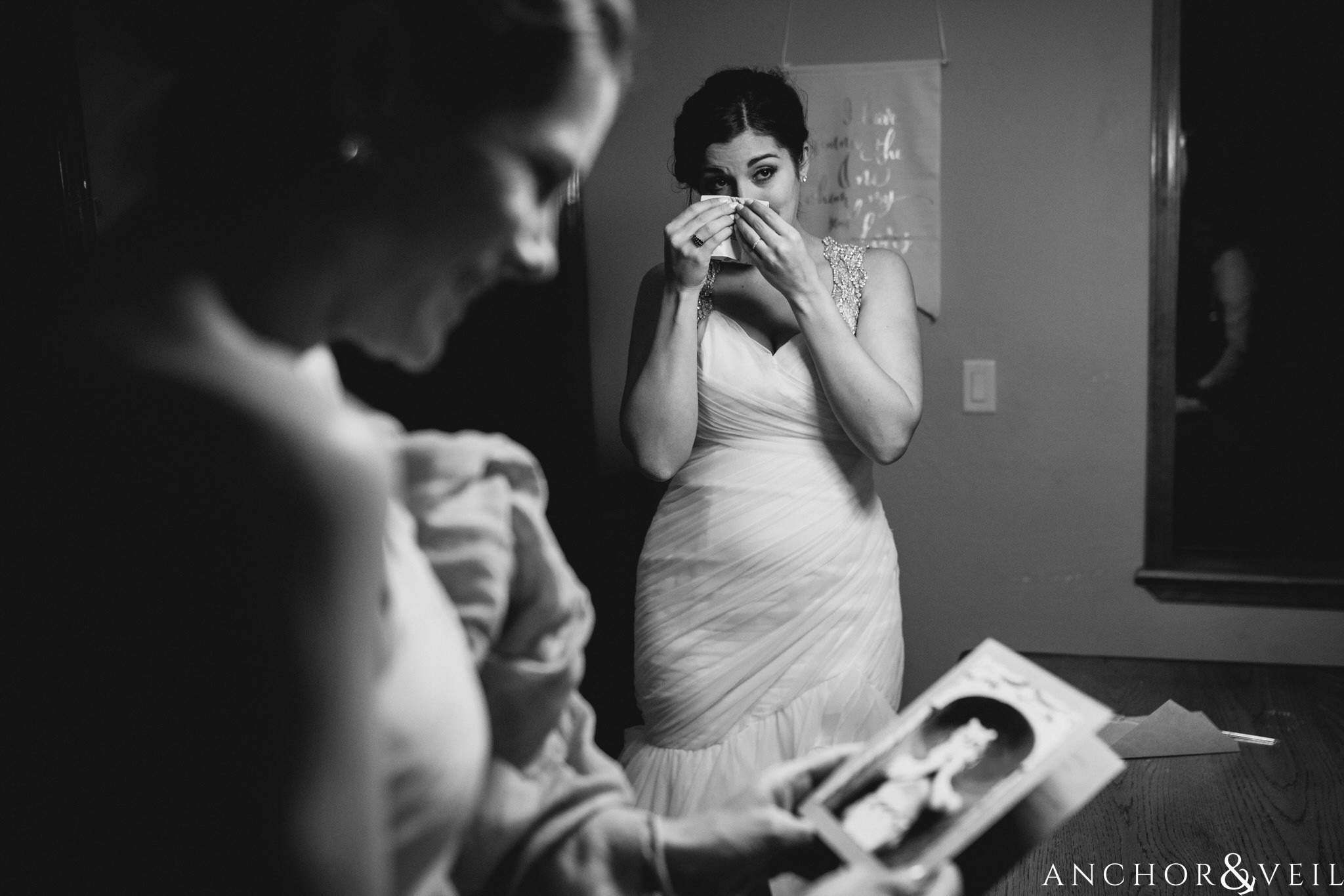 crying during their Horseshoe Bend Elopement Wedding