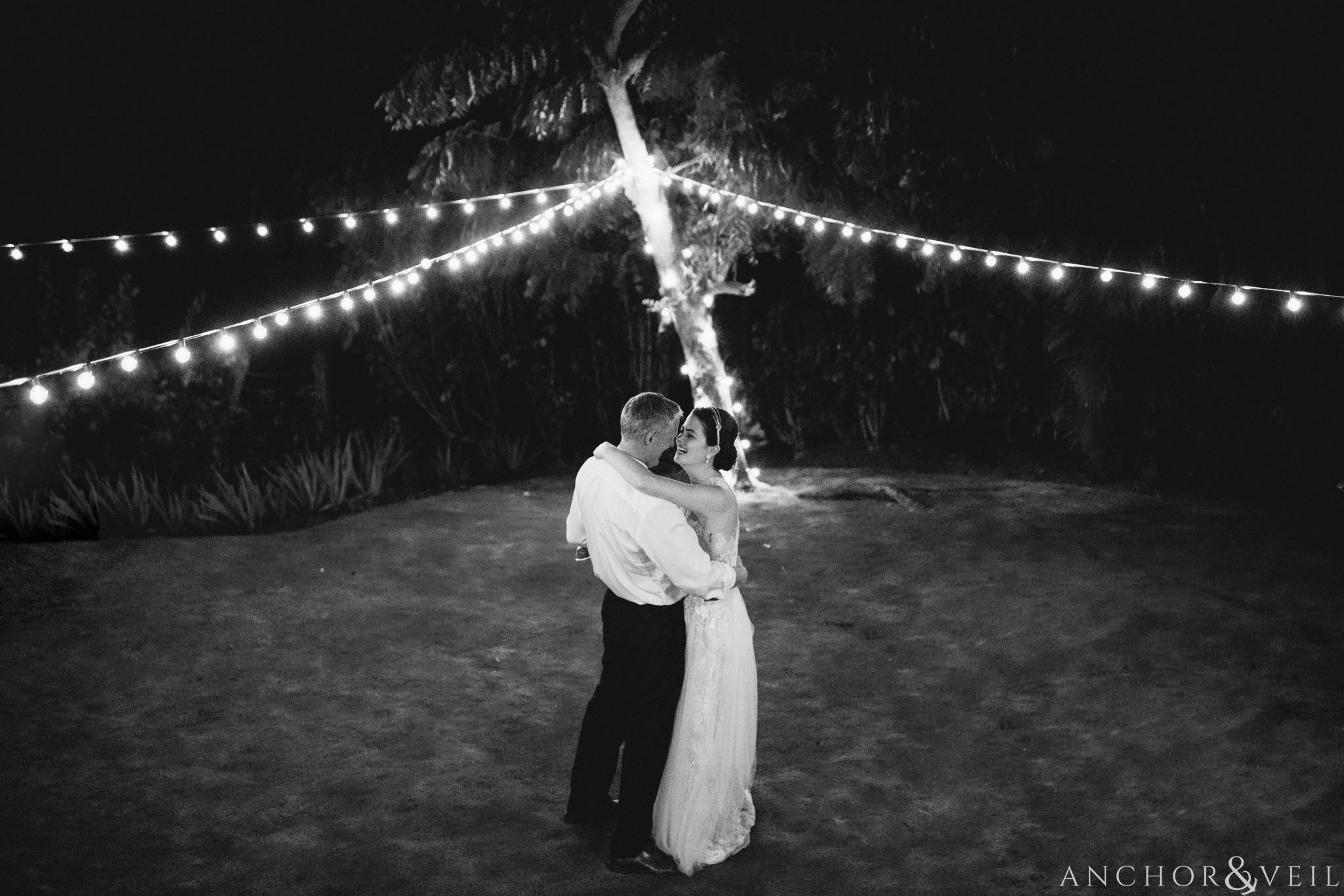 first dance under the twinkle lights