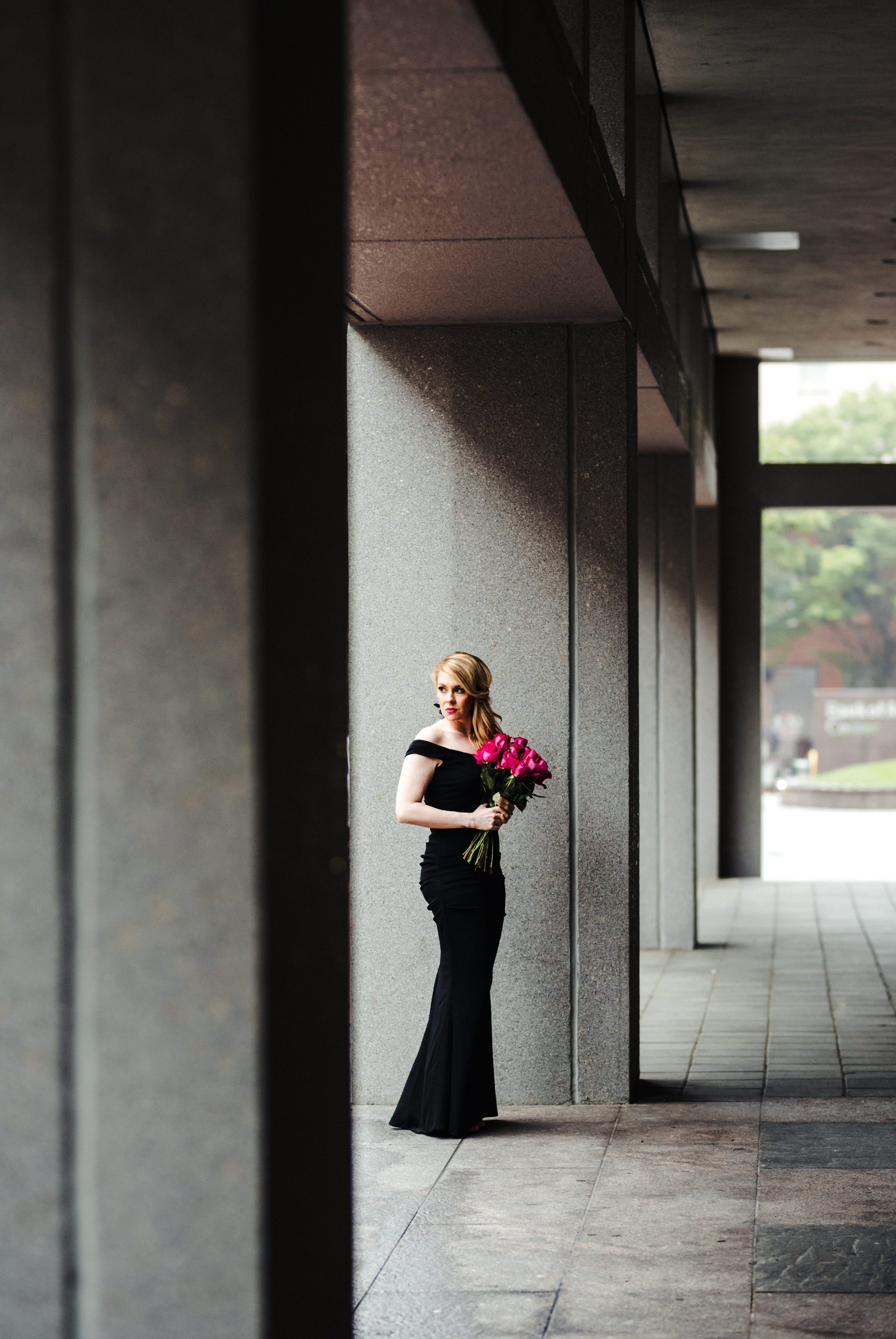 A bride-to-be portrait session during her Downtown Richmond Engagement Session