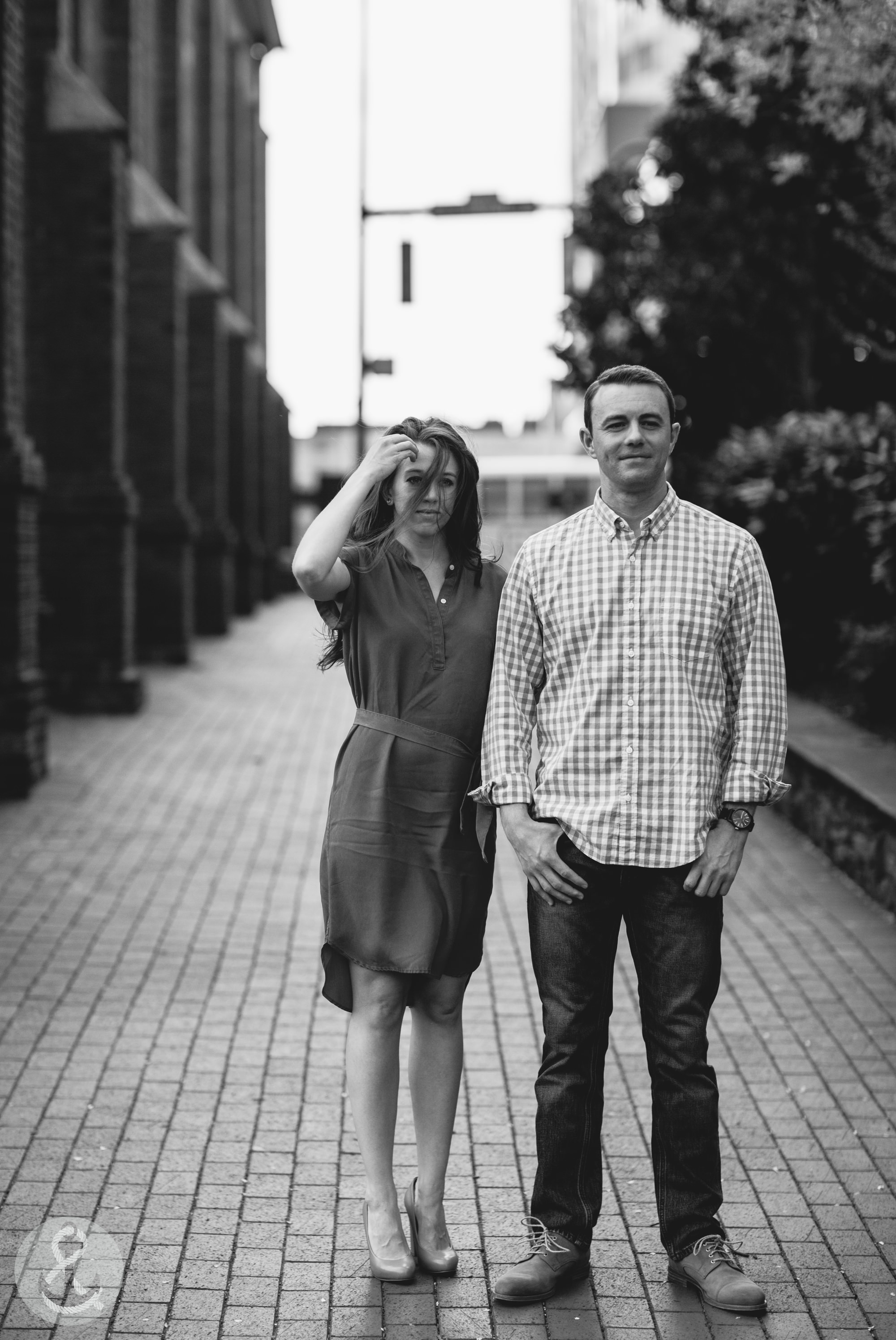 Uptown Charlotte Engagement Session 1