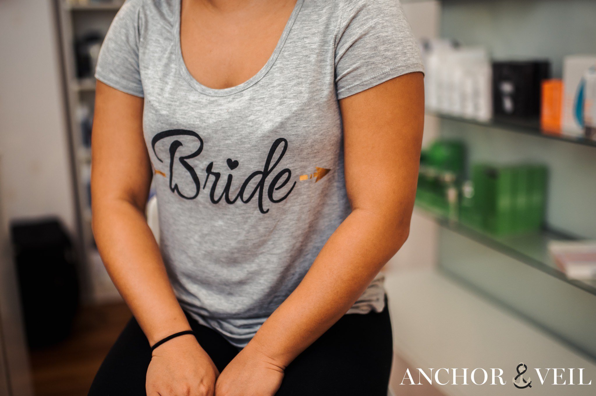 Bride's shirt for getting ready