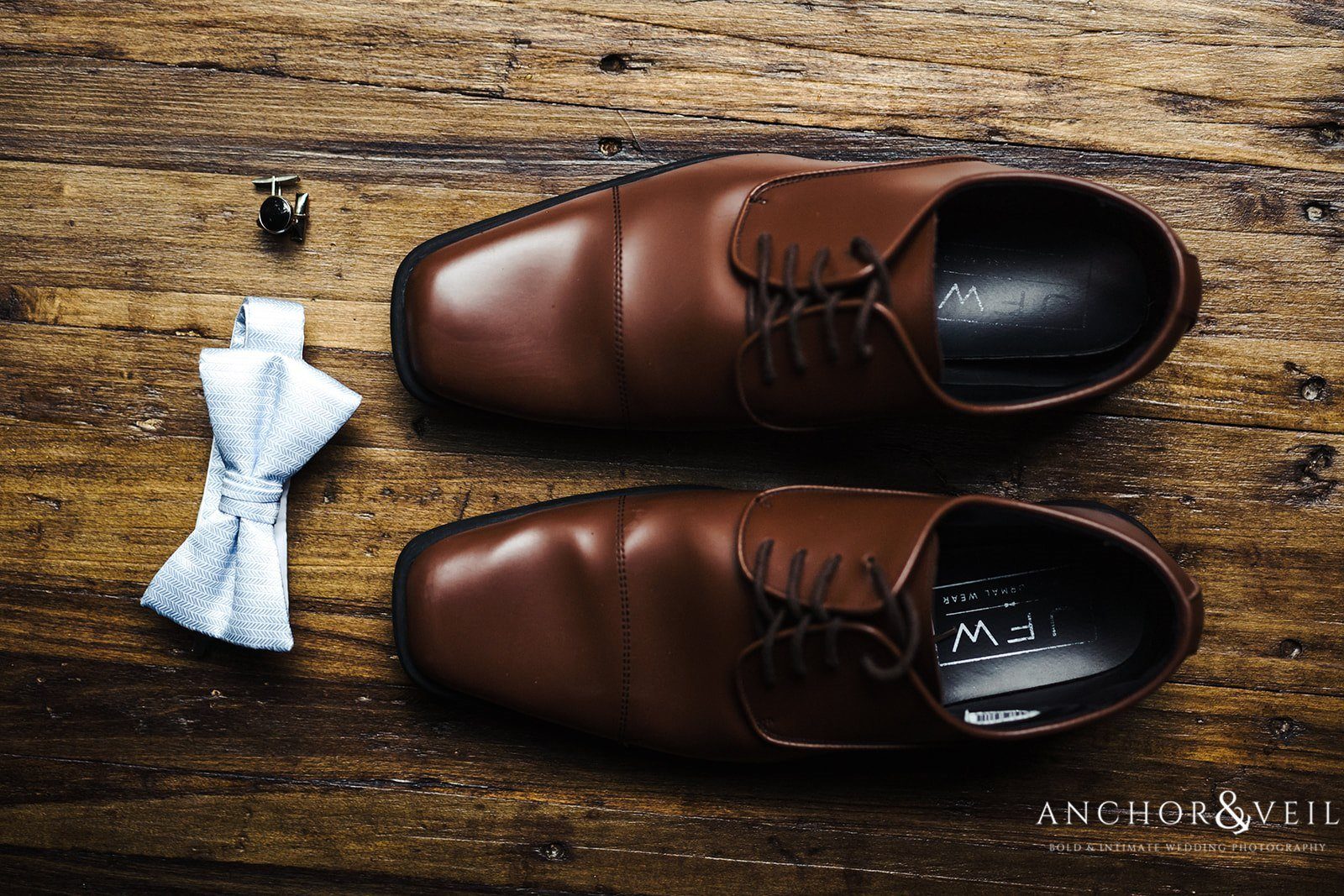 The Groom's shoes and special details for the ceremony at The Farm at Brusharbor Wedding