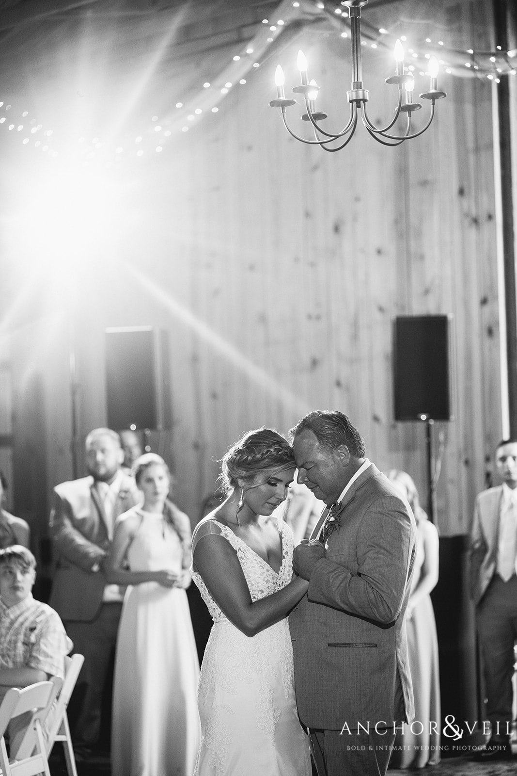The Bride and father special dance during The Farm at Brusharbor Wedding