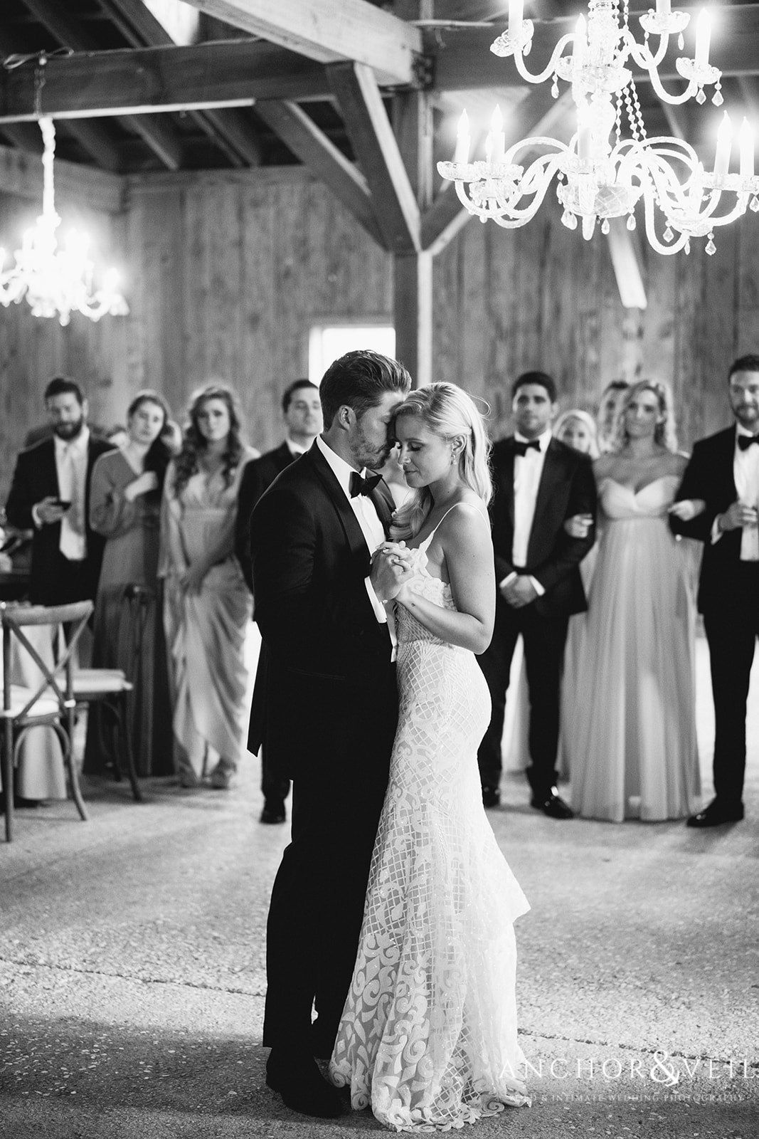 The couple's "first dance" at the Boone Hall Plantation Wedding 