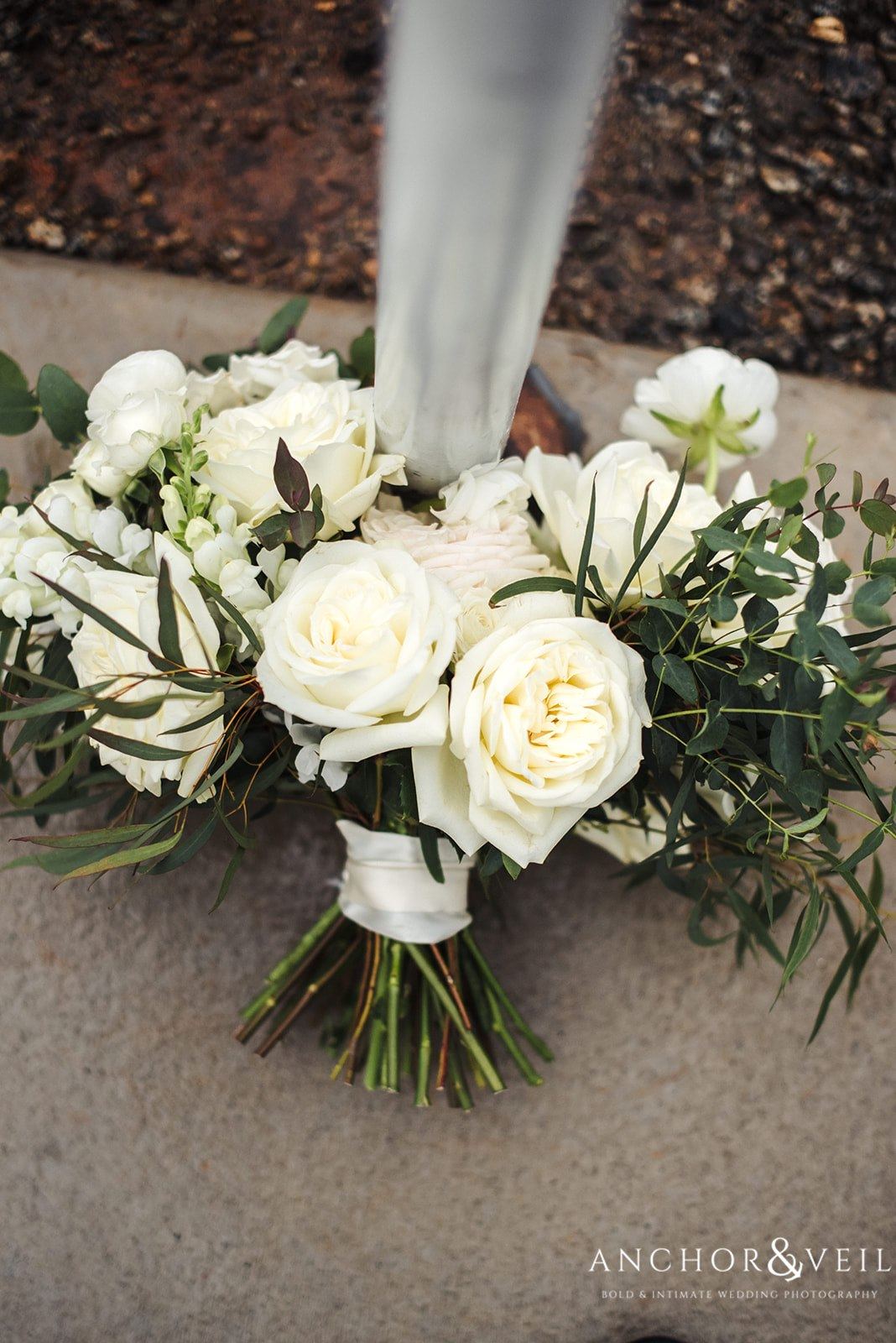 The bridal bouquet at the Circle M Farms Wedding